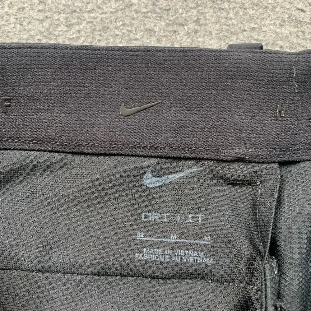 Nike Shorts Mens M Medium Black Dri Fit Performance Golf Chino Moisture Wicking
